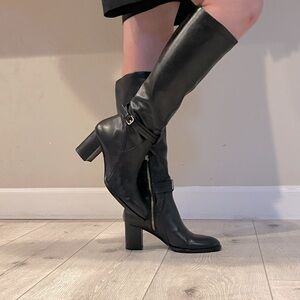 Halston Heritage Hannah knee high leather boot